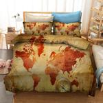 map of the world 5 duvet cover quilt cover pillowcase bedding set bed linen home decor 0