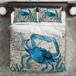 marine animal crab bedding set crab sea animal ocean bedding cover pillow covers bedroom decoration bedding cover with 2 pillowcases 100 polyester 0