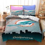 miami dolphins nfl 26 duvet cover quilt cover pillowcase bedding set bed linen home bedroom decor 0
