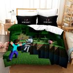 minecraft 24 duvet cover quilt cover pillowcase bedding set bed linen home bedroom decor 0