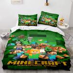 minecraft cosplay bedding set full duvet cover comforter bed sheets 0