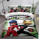 miraculous ladybug cat noir 2 duvet cover quilt cover pillowcase bedding set bed linen home bedroom decor 1 0