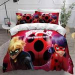 miraculous ladybug cat noir 9 duvet cover quilt cover pillowcase bedding set bed linen home bedroom decor 0