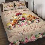 mushroom floral bible christian bedding set god says you are uniue bedding cover with 2 pillowcases 100 polyester 0