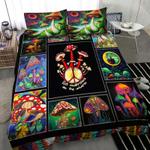mushroom hippie bedding set eat mushroom see the universe hippie gift bedding cover with 2 pillowcases 100 polyester 0