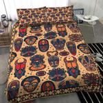 native american bedding set native mask pattern native gift native vibe bedding cover with 2 pillowcases 100 polyester 0