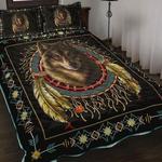 native american wolf bedding set wolf dreamcatcher bedding cover native wolf bed set bedding cover with 2 pillowcases 100 polyester 0
