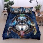 native wolf bedding set wild wolf bedding cover wolf lovers gift wolf dad mom gift idea bedding cover with 2 pillowcases 100 polyester 0