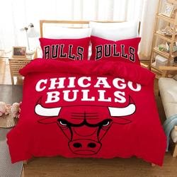 Chicago Basketball Logo Bulls#18 Duvet Cover Quilt Cover Pillowcase Bedding Set Bed Home Bedroom Decor