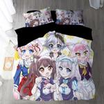 nekopara 10 duvet cover quilt cover pillowcase bedding set bed linen home bedroom decor 0