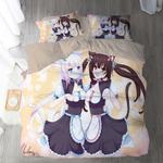 nekopara 16 duvet cover quilt cover pillowcase bedding set bed linen home bedroom decor 0