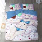 nekopara 3 duvet cover quilt cover pillowcase bedding set bed linen home bedroom decor 0