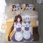 nekopara 8 duvet cover quilt cover pillowcase bedding set bed linen home bedroom decor 0