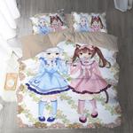 nekopara 9 duvet cover quilt cover pillowcase bedding set bed linen home bedroom decor 0