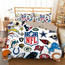 Football #20 Duvet Cover Quilt Cover Pillowcase Bedding Set Bed Home Bedroom Decor