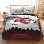nfl kansas city 3 duvet cover quilt cover pillowcase bedding set bed linen home bedroom decor 0