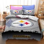 nfl pittsburgh steelers 9 duvet cover quilt cover pillowcase bedding set bed linen home bedroom decor 0