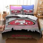 nfl san francisco 49ers 5 duvet cover quilt cover pillowcase bedding set bed linen home bedroom decor 0