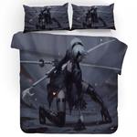 nier automata yorha 2b 3 duvet cover quilt cover pillowcase bedding set bed linen home decor 0