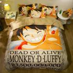 one piece monkey d luffy 11 duvet cover quilt cover pillowcase bedding set 0