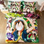 one piece monkey d luffy 17 duvet cover quilt cover pillowcase bedding set 0