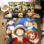 one piece monkey d luffy 7 duvet cover quilt cover pillowcase bedding set 0