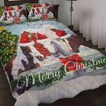 pack of santa horses merry christmas bedding set farm style gift bedding cover with 2 pillowcases 100 polyester 0