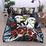 parrot couple bedding set parrot bird bedding cover bedroom decor gift for parrot lovers bedding cover with 2 pillowcases 100 polyester 0