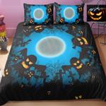 scary party spooky ghosts bed set halloween theme gift christmas bedding cover with 2 pillowcases 100 polyester 0