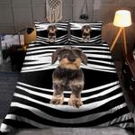 schnauzer bedding set love puppy schnauzers dog curtain printed bedding cover with 2 pillowcases 100 polyester 0