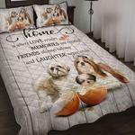 shih tzu dog family bedding set i love my shih tzu gift for family bedding cover with 2 pillowcases 100 polyester 0