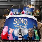 sing 2 1 duvet cover quilt cover pillowcase bedding set bed linen home decor 10 0