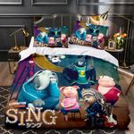 sing 2 1 duvet cover quilt cover pillowcase bedding set bed linen home decor 3 0