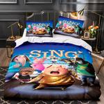 sing 2 1 duvet cover quilt cover pillowcase bedding set bed linen home decor 5 0