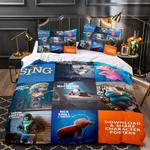 sing 2 1 duvet cover quilt cover pillowcase bedding set bed linen home decor 6 0
