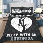 sleep with an arborist bedding set feel safe at night lineman lovers bedding cover with 2 pillowcases 100 polyester 0