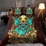sphynx sull nature bedding set floral skull kitten cat wicca halloween gift bedding cover with 2 pillowcases 100 polyester 0