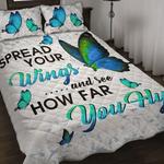 spread your wings and see how far you fly bedding set butterfly bedding cover pillow covers parents gift bedding cover with 2 pillowcases 100 polyester 0