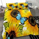 sunflower and butterfly bedding set sunflower my sunshine lover gift bedding cover with 2 pillowcases 100 polyester 0