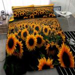 sunset sunflower bedding set sunflower field you are my sunshine lover gift bedding cover with 2 pillowcases 100 polyester 0