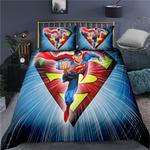 super hero superman 3 duvet cover quilt cover pillowcase bedding set bed linen home bedroom decor 0