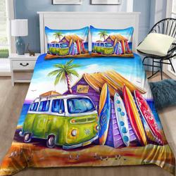 Surfboard Bedding Set Summer Vibes Beach Surfing Lovers Holiday Gift