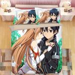 sword art online sao 4 duvet cover quilt cover pillowcase bedding set bed linen home bedroom decor 0