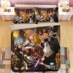 sword art online sao 7 duvet cover quilt cover pillowcase bedding set bed linen home bedroom decor 0