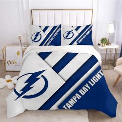 Tampa Bay Lightning Hockey League 3D Printed Duvet Cover Quilt Cover Pillowcase Bedding Set Bed Home Decor