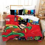 teen titans go 17 duvet cover quilt cover pillowcase bedding set bed linen home bedroom decor 0