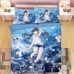 tenki no ko makoto shinkai weathering with you 7 duvet cover quilt cover pillowcase bedding set bed linen home bedroom decor 0