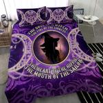 the soul of witch bedding set witch purple wicca pattern witch gift bedding cover with 2 pillowcases 100 polyester 0