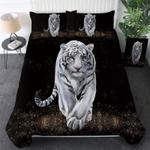 tiger power bedding set space white tiger wildlife animal lovers gift bedding cover with 2 pillowcases 100 polyester 0