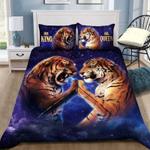 tiger power couple bedding set tiger her king tiger his queen bedding set gift for couple bedding cover with 2 pillowcases 100 polyester 0